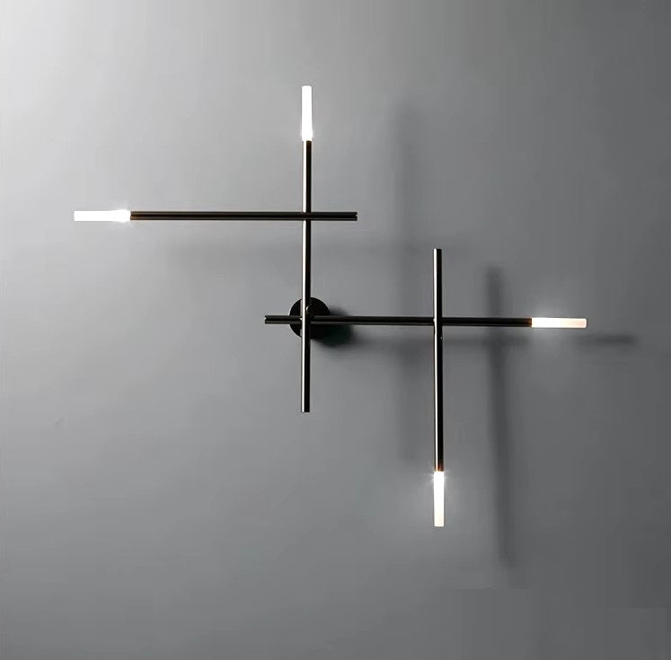 Orthodox LED living room wall lights with sleek, contemporary design in elegant black color. These elegant fixtures add warmth and sophistication to modern living spaces.